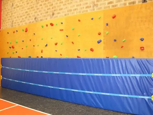 Kletterwand für die Scheersberghalle