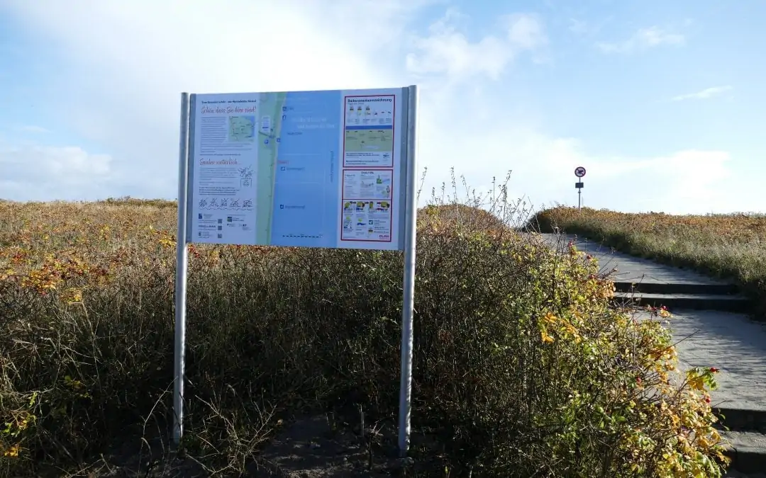Neuordnung der Strandabschnitte am Weidefelder Strand und Nutzerlenkung durch Beschilderung der Strandübergänge