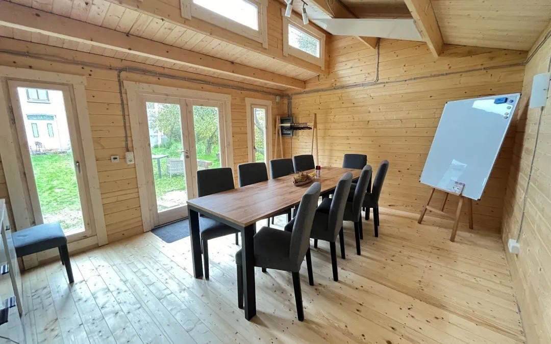 Gartenhaus für Arbeitsplätze und Veranstaltungen