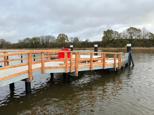 Neubau und touristische Inwertsetzung der Schleibrücke Missunde beim Missunder Fährhaus