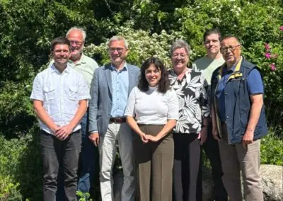 Europaabgeordnete Delara Burkhardt besucht das NEZ Maasholm