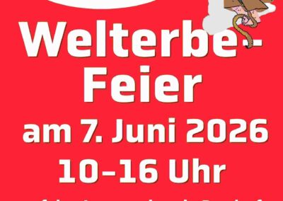 Welterbe Feier und UNESCO-Welterbetag am Sonntag, 07. Juni 2026